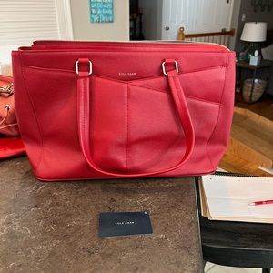 Cole Hahn tote bag new with tags  red